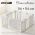 Манеж UNIX Kids Ocean 114x114 см Grey