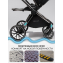 Детская коляска AmaroBaby Genius 3 в 1 с автокреслом Rant Miro черный