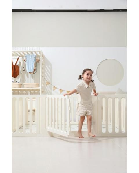 Манеж-стеллаж UNIX Kids 2 в 1 White