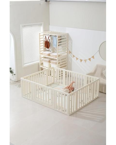 Манеж-стеллаж UNIX Kids 2 в 1 White