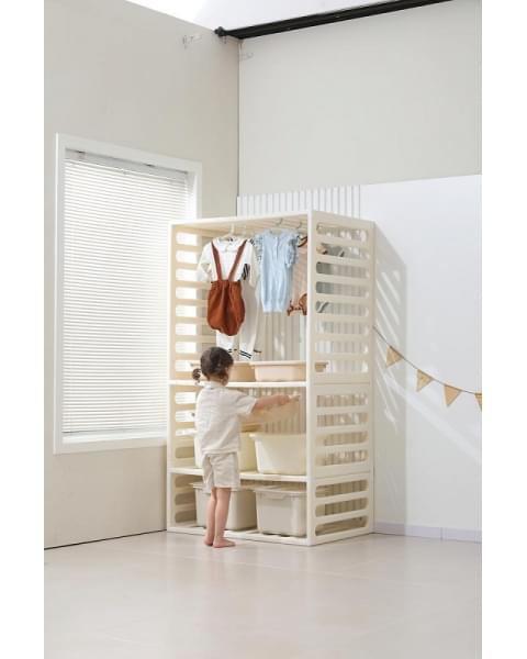 Манеж-стеллаж UNIX Kids 2 в 1 White