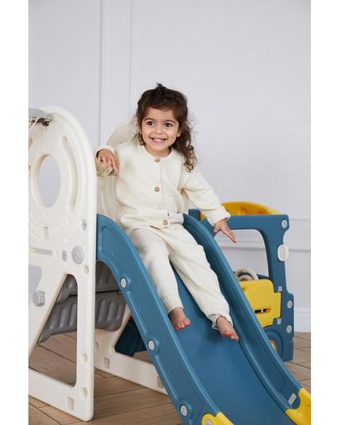 Игровой комплекс с горкой UNIX Kids Bus 171 см Yellow