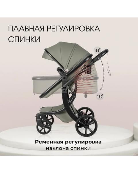 Коляска трансформер Aimile Adventurer оливковый