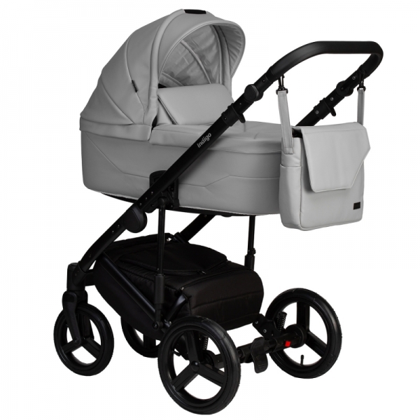 Коляска Indigo LAMAR 2 в 1 (La 06 (св.серая кожа)