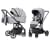 Коляска 2 в 1 Carrello Alfa CRL-6507 / 2024, Feather Grey (Серый)