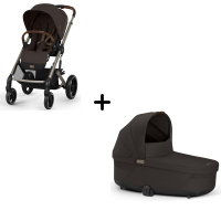 Коляска 2 в 1 Cybex Balios S Lux TPE 2025, Chocolate Brown с дождевиком