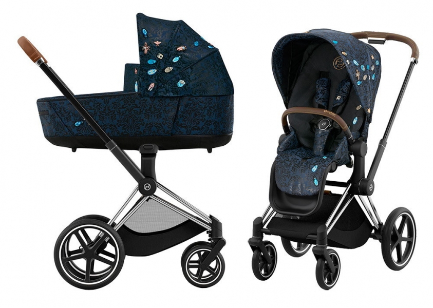 Коляска 2 в 1 Cybex Priam IV Jewels of Nature/Chrome Brown