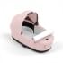 Коляска 2 в 1 Cybex Priam IV Platinum Collection шасси Matt Black, Peach Pink (Розовый)