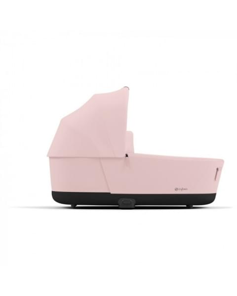 Коляска 2 в 1 Cybex Priam IV Platinum Collection шасси Matt Black, Peach Pink (Розовый)