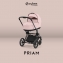Коляска 2 в 1 Cybex Priam IV Platinum Collection шасси Matt Black, Peach Pink (Розовый)
