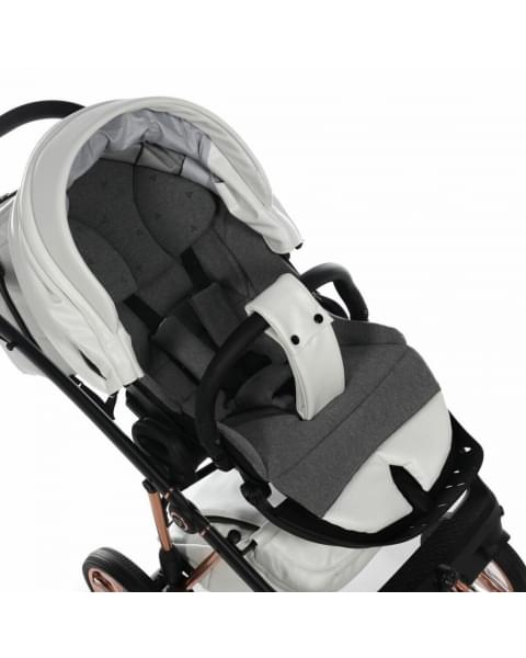 Коляска 2 в 1 Junama Air Ecco, JAE-01 (Белый / Рама медь)