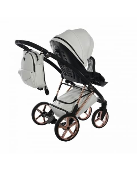 Коляска 2 в 1 Junama Air Ecco, JAE-01 (Белый / Рама медь)
