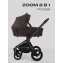 Коляска 2 в 1 Mowbaby Zoom PU Shine brown