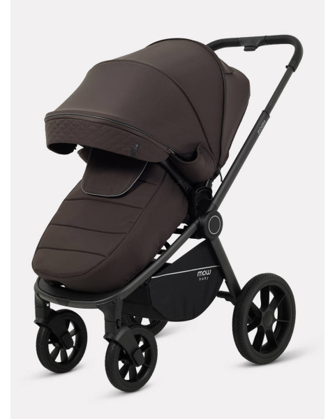 Коляска 2 в 1 Mowbaby Zoom PU Shine brown