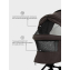 Коляска 2 в 1 Mowbaby Zoom PU Shine brown