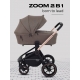 Коляска 2 в 1 Mowbaby Zoom PU gold cacao brown