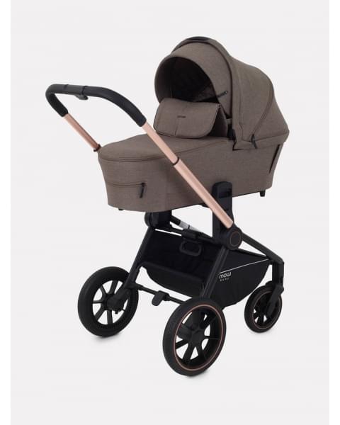 Коляска 2 в 1 Mowbaby Zoom PU gold cacao brown
