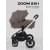 Коляска 2 в 1 Mowbaby Zoom PU silver cacao brown