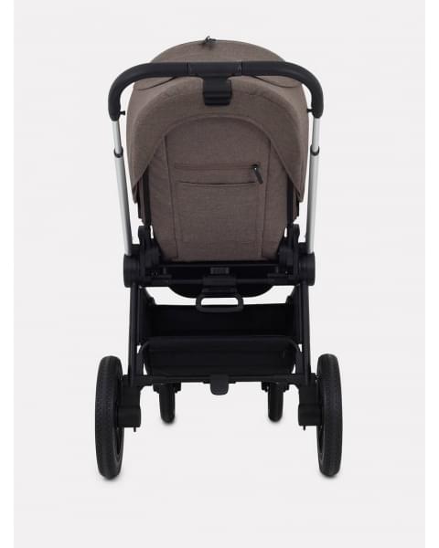 Коляска 2 в 1 Mowbaby Zoom PU silver cacao brown