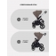 Коляска 2 в 1 Mowbaby Zoom PU silver cacao brown