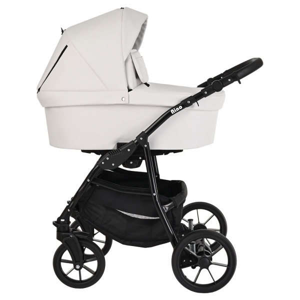 Коляска 2 в 1 Pituso Nino Eco-Leather, White (Белый)