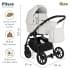 Коляска 2 в 1 Pituso Nino Eco-Leather, White (Белый)
