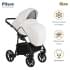 Коляска 2 в 1 Pituso Nino Eco-Leather, White (Белый)