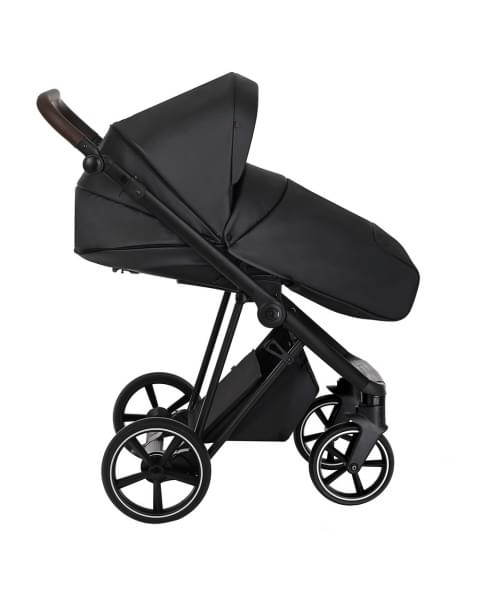 Коляска 2 в 1 Roan Sol Leather, Black Pearl (Черный)