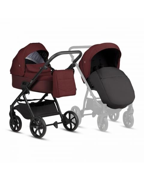 Коляска 2 в 1 Tutis Leo 3+, Burgundy (220)