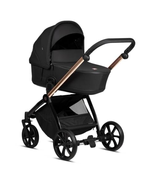 Коляска 2 в 1 Tutis Mio 3+ Essential Black, Rose Gold (292)