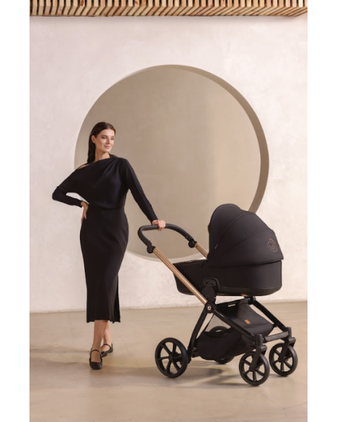 Коляска 2 в 1 Tutis Mio 3+ Essential Black, Rose Gold (292)
