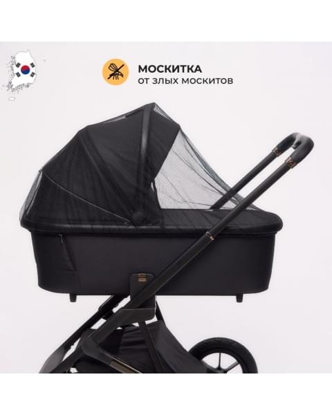 Коляска 3 в 1 Agex Prima 4x4, Black (Черный)