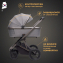 Коляска 3 в 1 Agex Prima 4x4, Black (Черный)