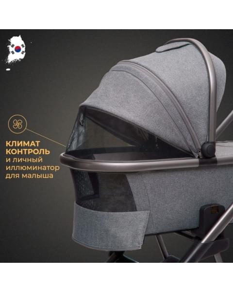Коляска 3 в 1 Agex Prima 4x4, Black (Черный)