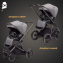 Коляска 3 в 1 Agex Prima 4x4, Black (Черный)