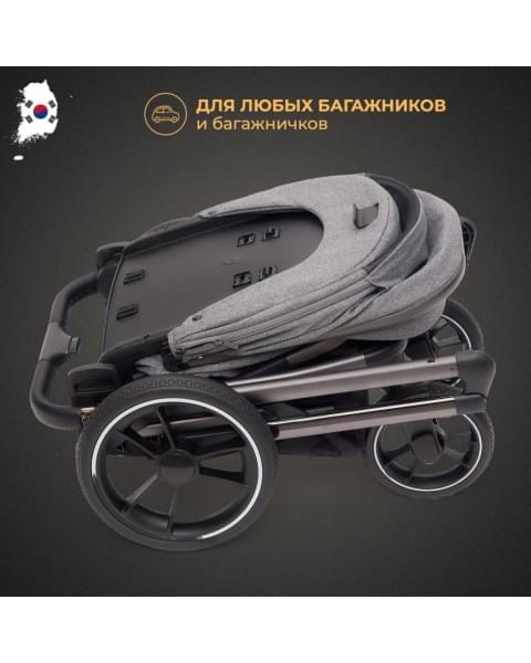 Коляска 3 в 1 Agex Prima 4x4, Black (Черный)