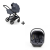 Коляска 3 в 1 Agex Prima Pro, Grey (Серый) + автолюлька i-team black