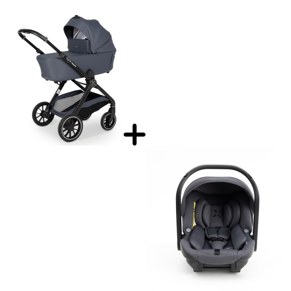 Коляска 3 в 1 Agex Prima Pro, Grey (Серый)