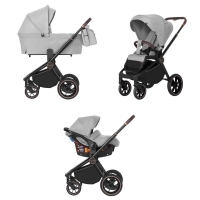 Коляска 3 в 1 Carrello Epica CRL-8511/1 / 2023, Silver Grey (Светло-серый)