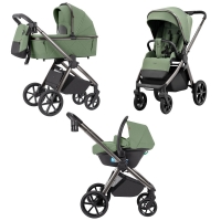 Коляска 3 в 1 Carrello Omega CRL-6535/1, Perfect Green (Зеленый)