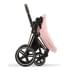 Коляска 3 в 1 Cybex Priam IV Rosegold и автокресло Aton B2 i-Size Peach Pink/Steel Grey