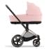 Коляска 3 в 1 Cybex Priam IV Rosegold и автокресло Aton B2 i-Size Peach Pink/Steel Grey
