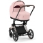 Коляска 3 в 1 Cybex Priam IV Rosegold и автокресло Aton B2 i-Size Peach Pink/Steel Grey