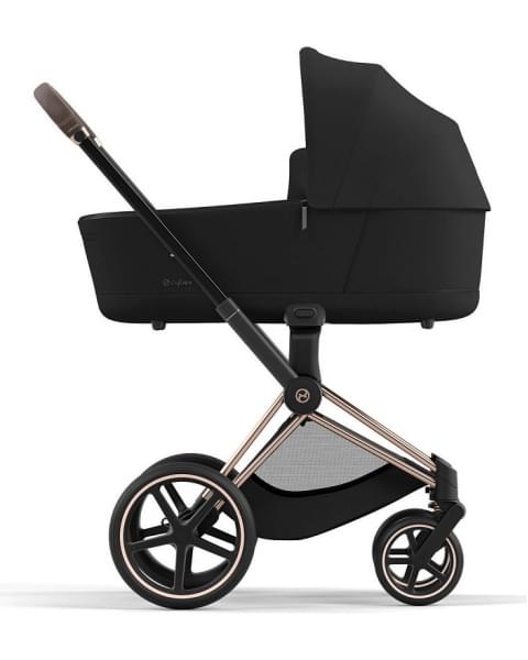 Коляска 3 в 1 Cybex Priam IV Rosegold и автокресло Aton B2 i-Size Sepia Black/Dynamic Red