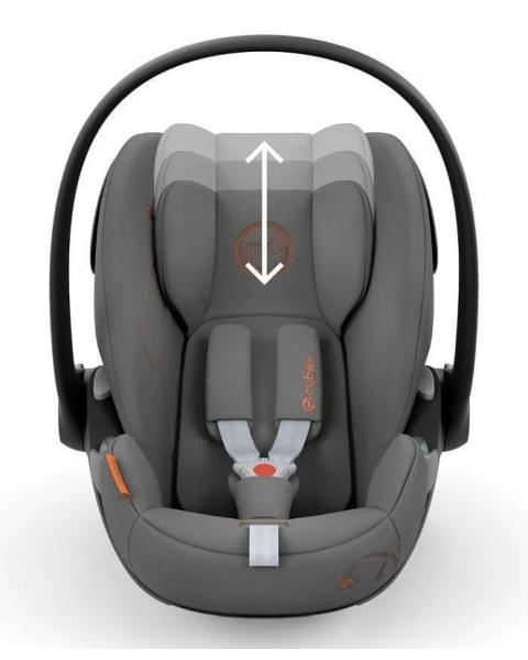 Коляска 3 в 1 Cybex Priam IV Rosegold и автокресло Cloud G i-Size Lava Grey Mirage Grey