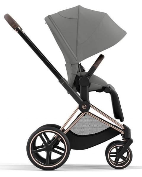 Коляска 3 в 1 Cybex Priam IV Rosegold и автокресло Cloud G i-Size Lava Grey Mirage Grey