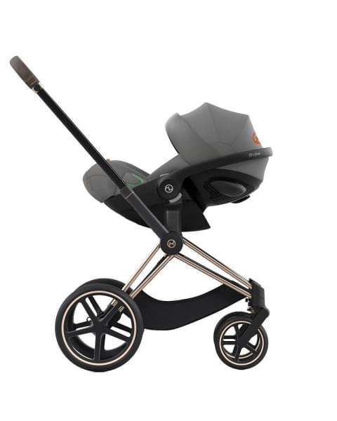 Коляска 3 в 1 Cybex Priam IV Rosegold и автокресло Cloud G i-Size Lava Grey Mirage Grey