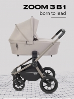Коляска 3 в 1 Mowbaby Zoom PU Milky
