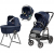 Коляска 3 в 1 Peg-Perego Veloce TC Belvedere Lounge, Blue Shine New
