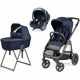 Коляска 3 в 1 Peg-Perego Veloce TC Belvedere Lounge, Blue Shine New